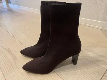 부츠 스트레치 플레이트힐 삭스부츠 여성용