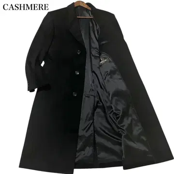 새상품급 스텐카라 코트 캐시미어 100% 롱 비익 블랙 AB6