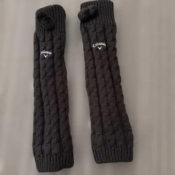 Callaway 케이블 짜임 블랙 레그 워머