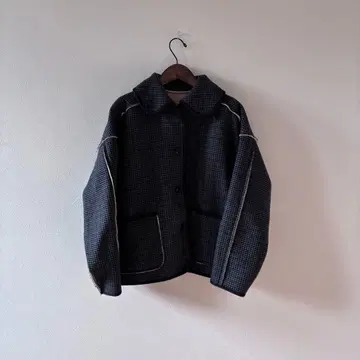 FREAK'S STORE/리버서블 체크 보아 자켓