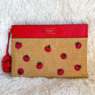 [ 미사용급 ] 케이트 스페이드 토마토 핸드백 클러치백 바스켓백