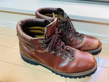 가죽 브라운 하이컷 마운틴 부츠 27cm