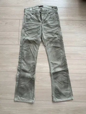 블루웨이 카키 부츠컷 데님 28