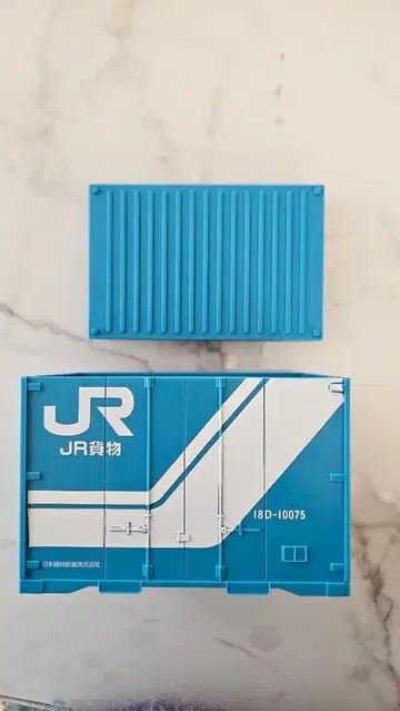 도시락 JR 화물 열차 컨테이너 파랑