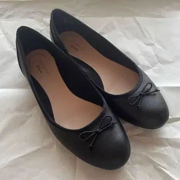 Clarks 클락스 발레 슈즈 블랙 가죽 사이즈 24cm