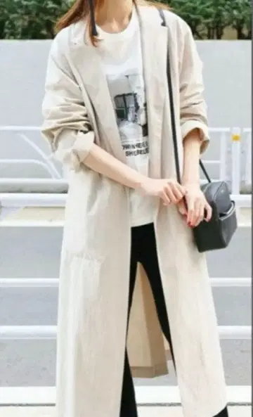 IENA 코튼 나일론 가운 코트 2019SS