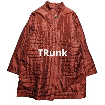 트렁크 히로코코시노 충전솜 코트 테라코타 빈티지 오버 사이즈