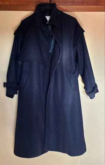 FREAK'S STORE 네이비 롱 코트