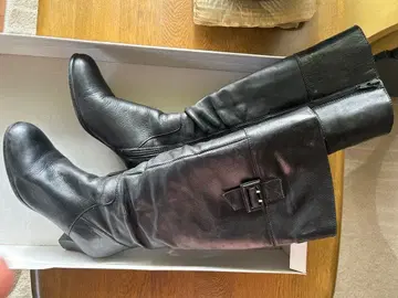 천연 가죽 부츠