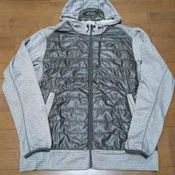 [ OAKLEY ] 오클리 풀 집업 후드티 사이즈 L 그레이/카키 그레이