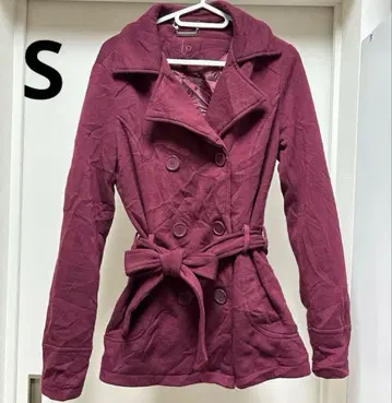 구제 의류 와인 레드 더블 브레스트 자켓 빨간색 [ S 사이즈 ] 해외