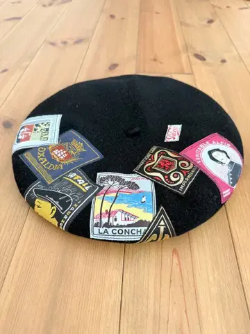 LAULHERE 블랙 베레모 M 사이즈