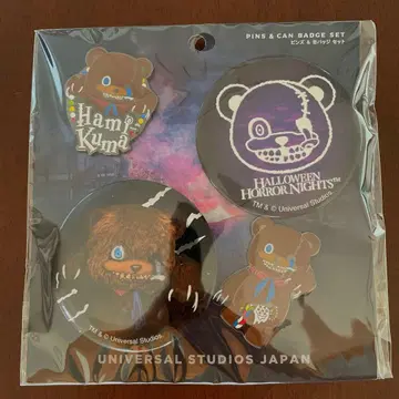 USJ 하미쿠마 핀즈&캔뱃지 세트 호러 나이트