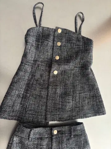 ANAYI 트위드 뷔스티에 x 팬츠 셋업