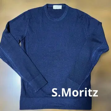 S.Moritz 네이비 크루넥 스웨터