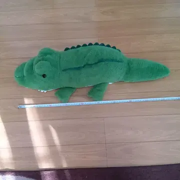 그린 컬러 악어형 봉제 인형 약 100cm