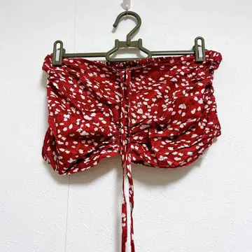 SHEIN 빨간색 꽃무늬 상의 EU 40/42 여성용 튜브탑