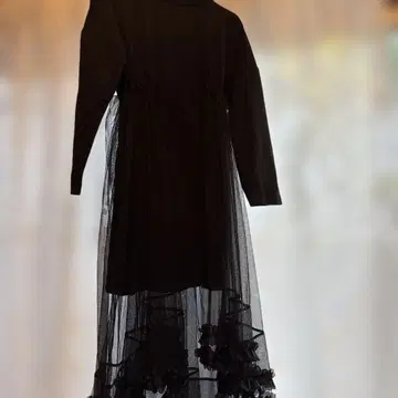 KEN2 블랙 튤 원피스