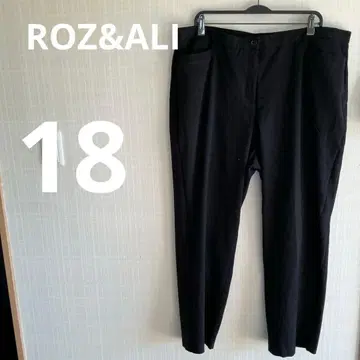 ROZ&ALI WOMAN 18 블랙 슬랙스 신축성 좋음 오피스 캐주얼