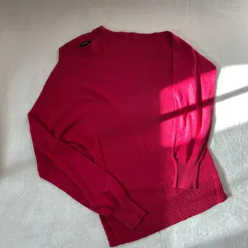 Theory 빨간색 긴팔 니트 스웨터 S M 면 100