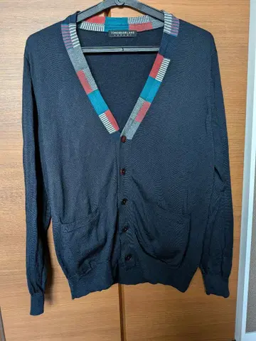 다크 블루 V넥 가디건