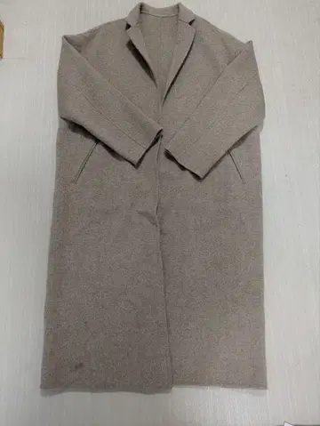 Plaze 베이지 롱 코트 해밀턴