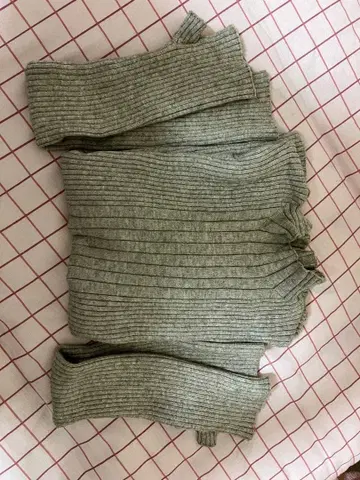 nairo 암워머 리브 니트 M 베이지