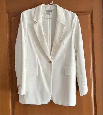 H&M 화이트 테일러드 자켓과 팬츠 세트