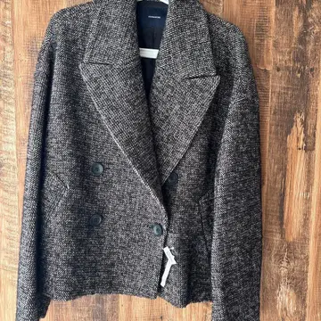 새상품급 FRAME WORK 프레임워크 트위드 코트 38