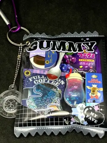 [퍼플 스위츠] 가챠 파우치 보름달 커피점 여행하는 찻집 츠부구미