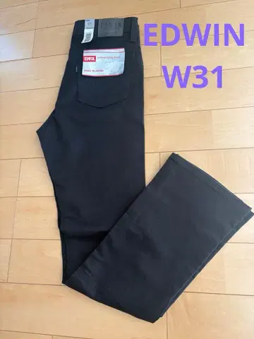 [ 새상품 ] EDWIN 에드윈 밑위 깊은 스트레이트 W31 블랙