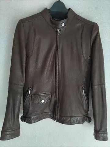 바나나리퍼블릭 브라운 라무 레더 자켓 XS (UA 사이즈)