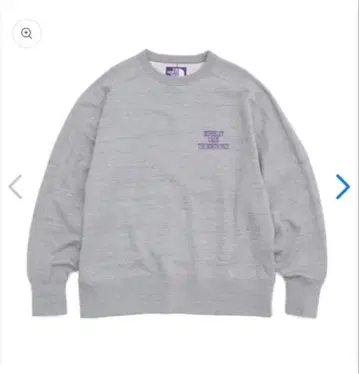 TNF 퍼플 라벨 필드 크루 넥 스웨트 그레이 M