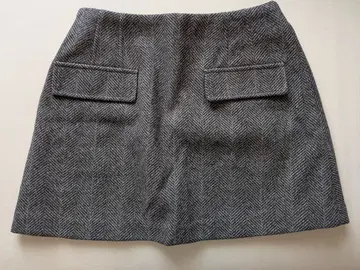 ELLIE 헤링본 스커트 그레이 S