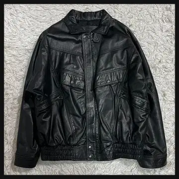 가죽 자켓 소가죽 L 블랙 심플