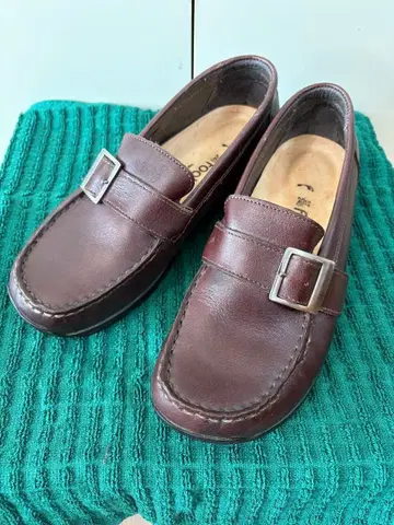 버켄스탁 FootPrints 브라운 가죽 로퍼