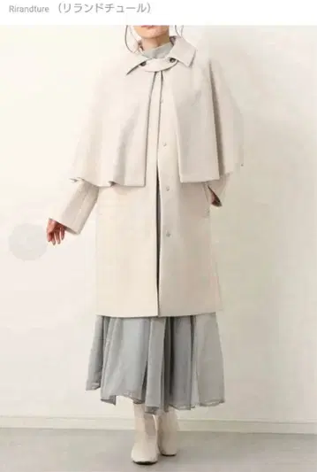 [미착용 새상품 택 포함] 3WAY 케이프 코트 리랜드트루