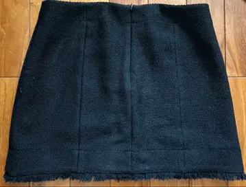 띠어리 theory 무릎 위 미니 스커트 블랙 울