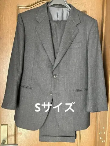 그레이 스트라이프 비즈니스 정장 S