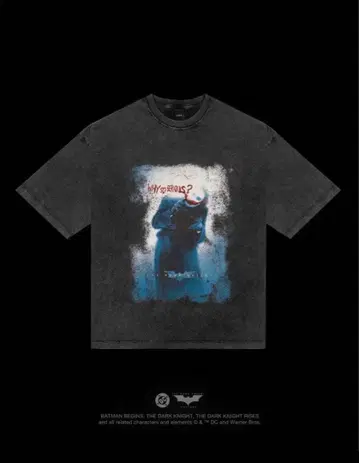 즉완품 ] 리프트 LYFT x BATMAN 콜라보 조커 티셔츠 사이즈 S