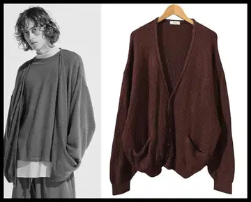 RH86 G2 이로코이 하드 브러싱 기모 가공 니트 가디건