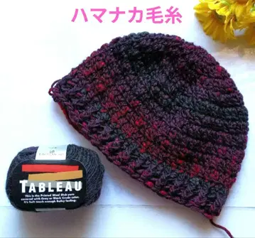 크러셔 모자 크로셰 모자 비니 니트 모자 빨검 그라데이션 3