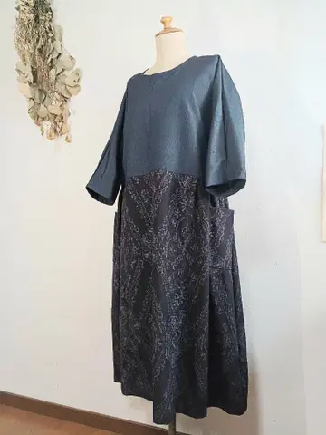 기모노 리메이크 원피스 롱 튜닉