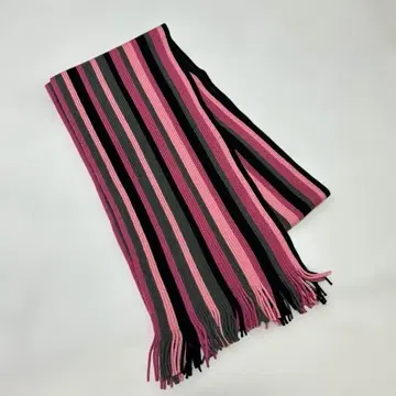 스트라이프 프린지 머플러 엑스트라 파인 메리노울 이탈리아제
