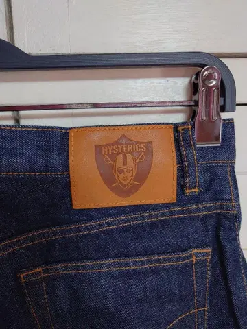 HYSTERICS 다크 네이비 데님 슬림 핏