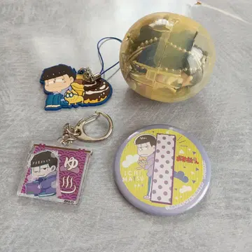 오소마츠 6쌍둥이 이치마츠 아크릴 키링 캔뱃지 세트