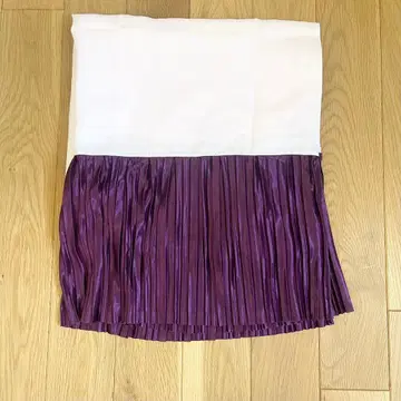 플리츠 밑단 기모노 퍼플