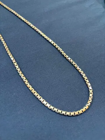 실버 925 ITALY [박스 체인] 미사용품 48cm