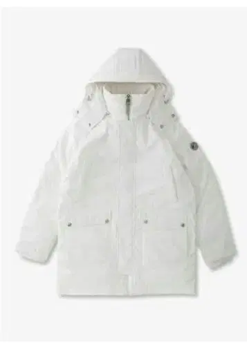 [새상품] 마이클 코스 화이트 후드 부착 다운 자켓