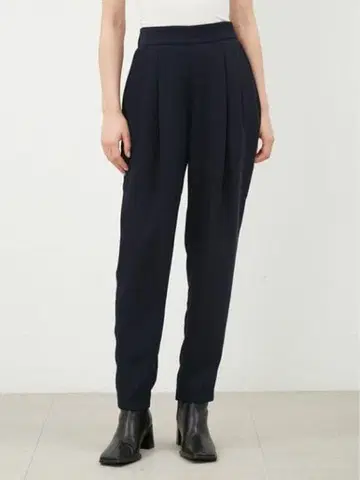 플리츠 허리밴딩 팬츠